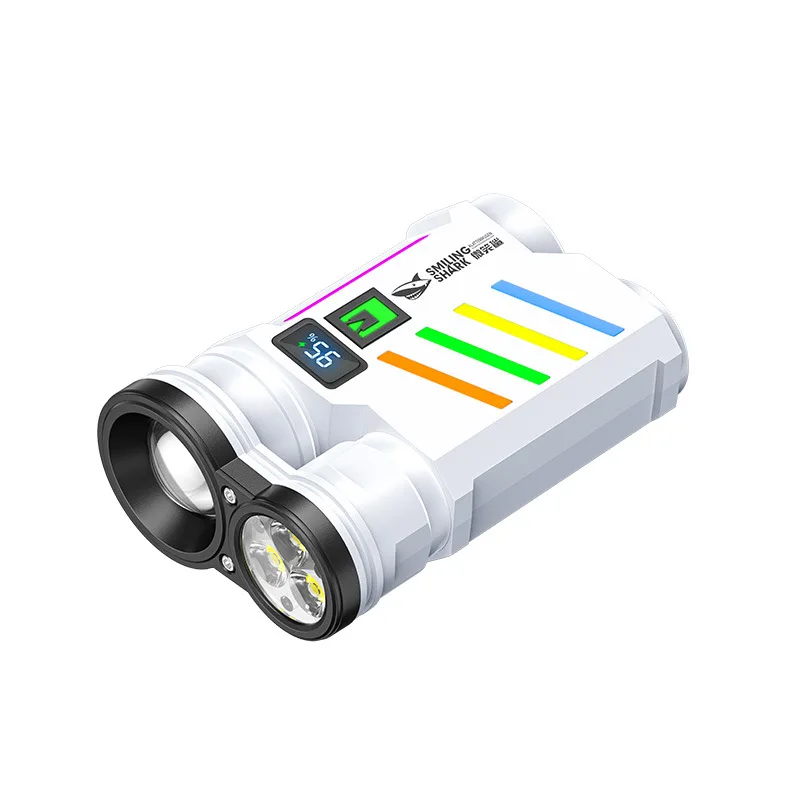 Флуоресцентный яркий светодиодный фонарик P50 EDC мини-брелок рабочий свет