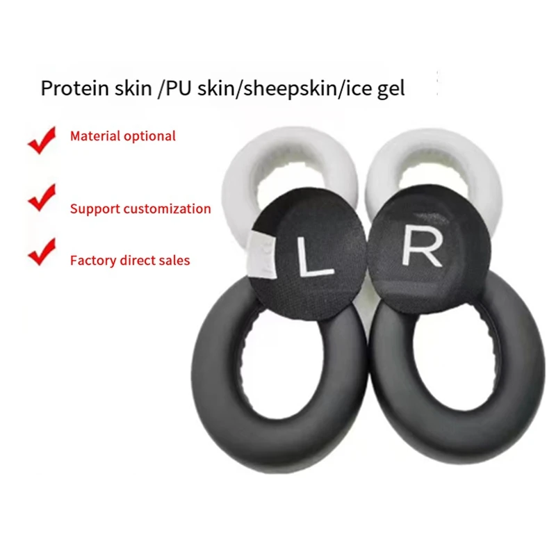 

10 Replacement Earmuffs Soft Earpads Earpads For Beats Solo3.0 Headphone Set Lambskin Protein Leather Earmuffs Earpads