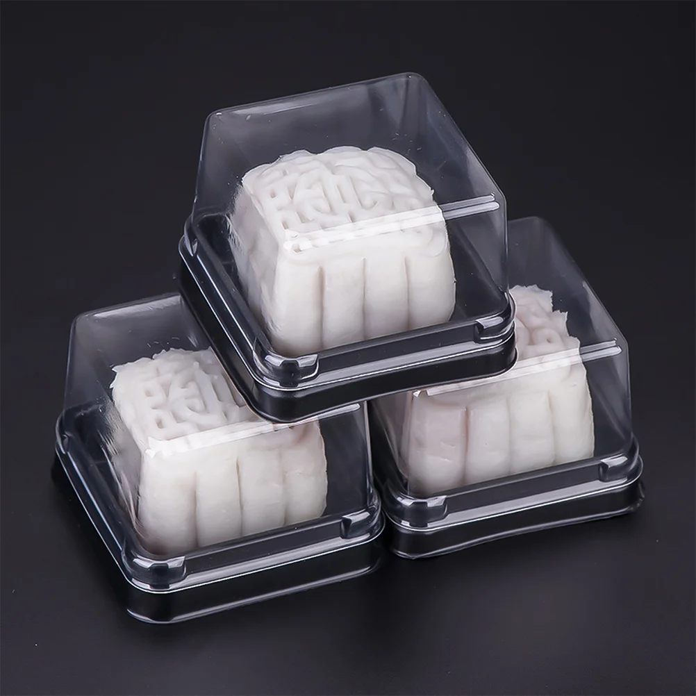 

Mooncake Gift Box Cheese Gift Box Moon Cake Holder Clear Gift Boxes Egg Yolk Crisp Packaging Box Muffin Mini Cake Containers
