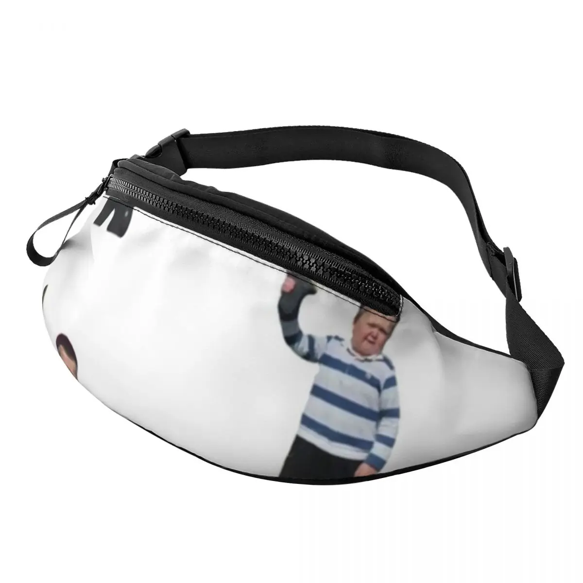 

Hasbulla Tiktok Waist Bag Celebrity Fisherman Travel Waist Pack Print Polyester Bag