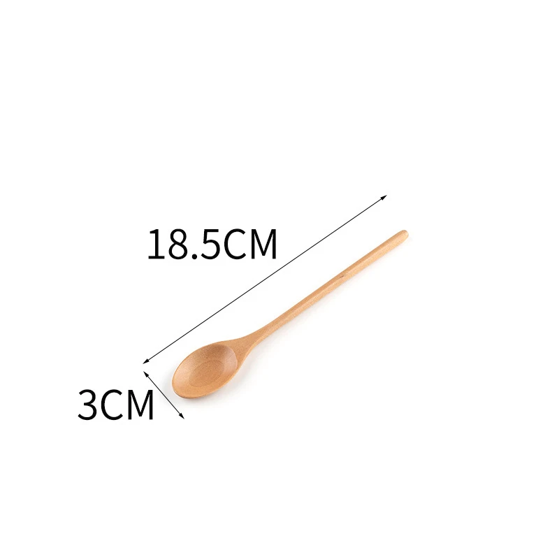 Деревянная ложка в японском стиле с длинной ручкой для дома и офиса из бутика Nanmu