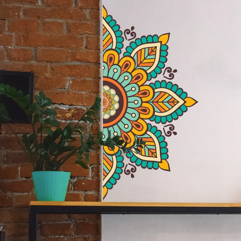 Мандала стикер стены обои самоклеящийся фон украшения подходит для гостиной |