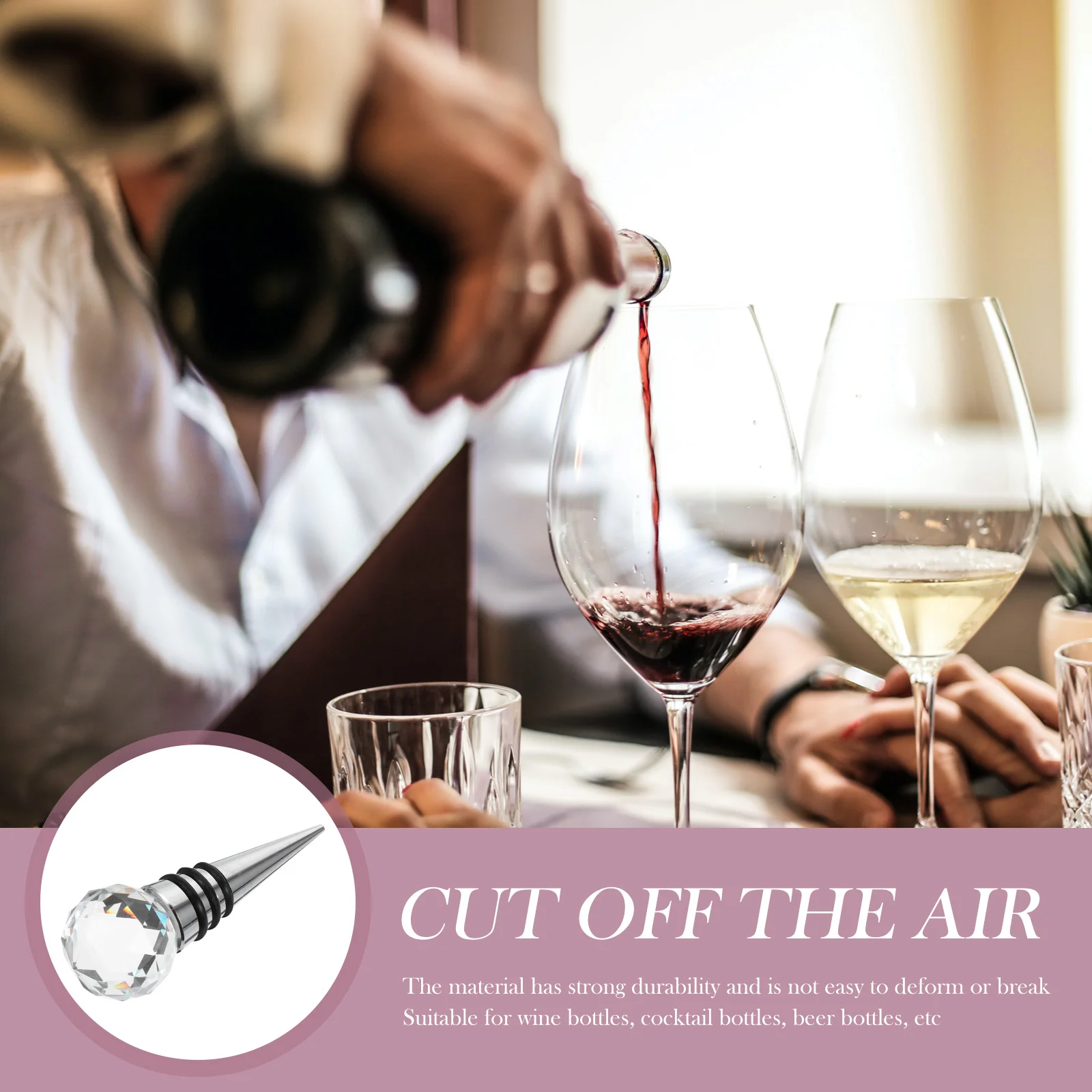 2 шт. пробка вакуумный упаковщик уплотнительная для бутылок алмазный креативный