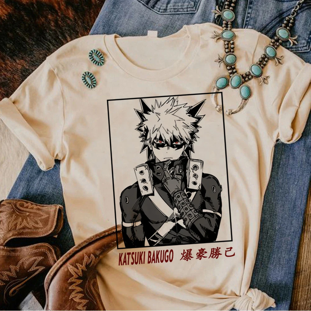 Bakugo Футболка женская уличная одежда комикс Y2K футболки Женская графика y2k аниме