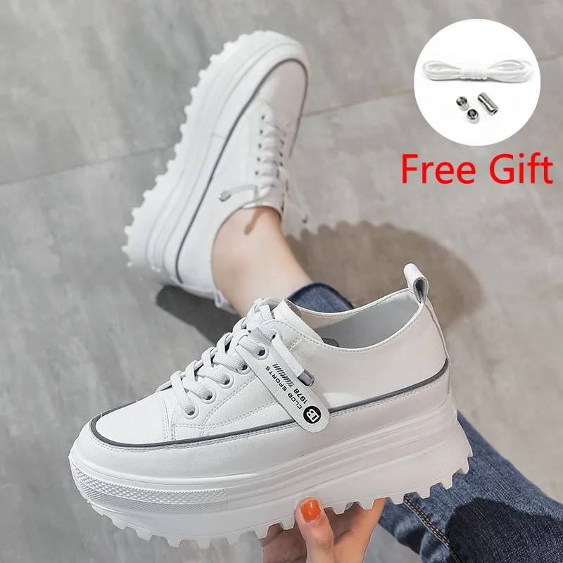 

Модные кроссовки на толстой подошве новинка осень женская обувь Универсальные женские кроссовки на толстой подошве на высоком каблуке пов...