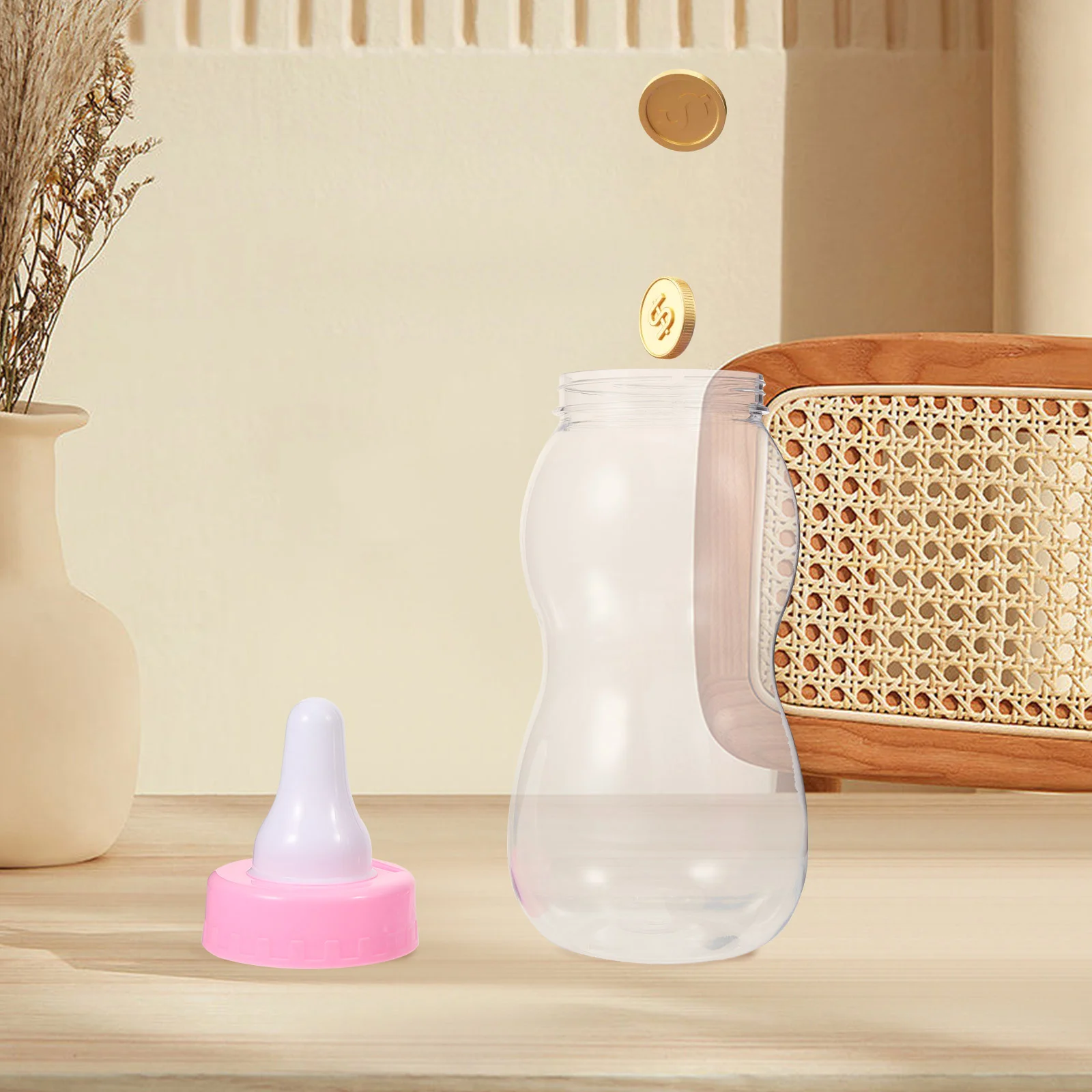 Забавная детская бутылочка-копилка милая копилка принадлежности настольное