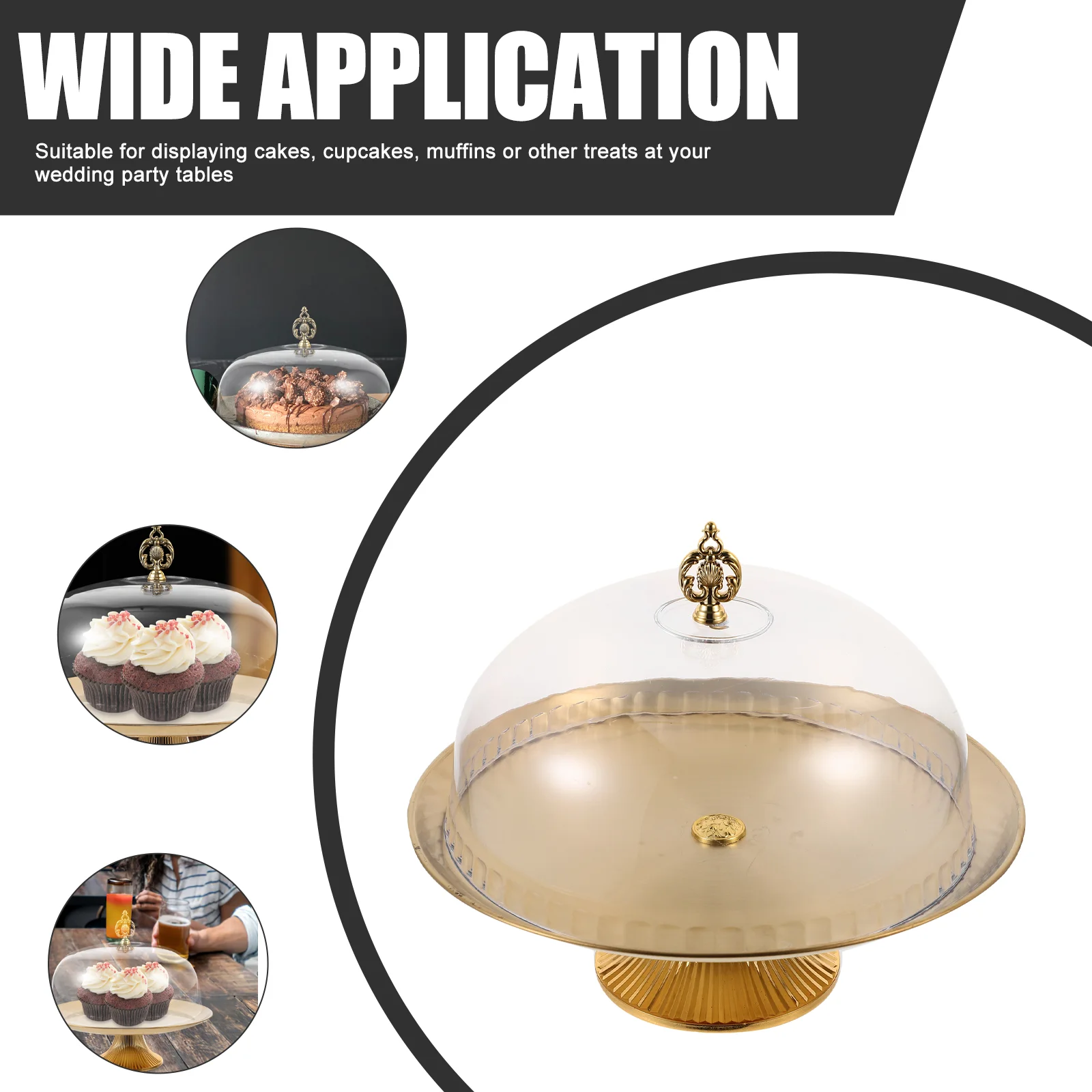 Тарелка для торта с купольной крышкой держатель кекса сервировочное блюдо