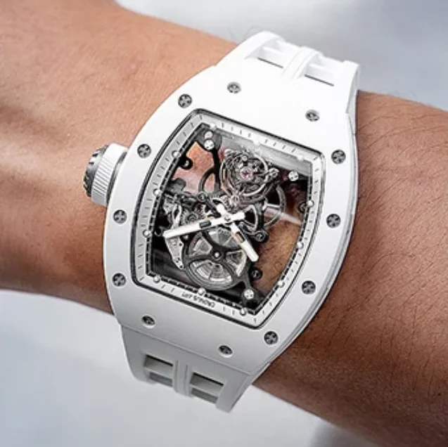 Фото Мужские часы CRONUSART Tourbillon с ручным заводом, механические наручные часы, водонепроницаемые, с керамическим корпусом, сапфировым стеклом, светящимся циферблатом №3