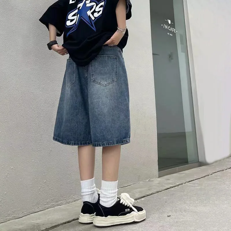 Women's Y2K Denim Short Pants High Waist Streetwear Denim Shorts Loose Pants Harajuku Style Korean Summer Clothes For Women