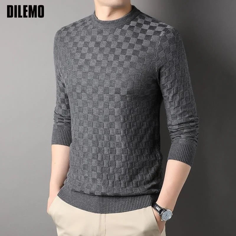 

Sweater Top rade New Fasion Brand Knit Pullover Mens Luxury Desiner Jumper Plain Plaid Casual Men Clotin