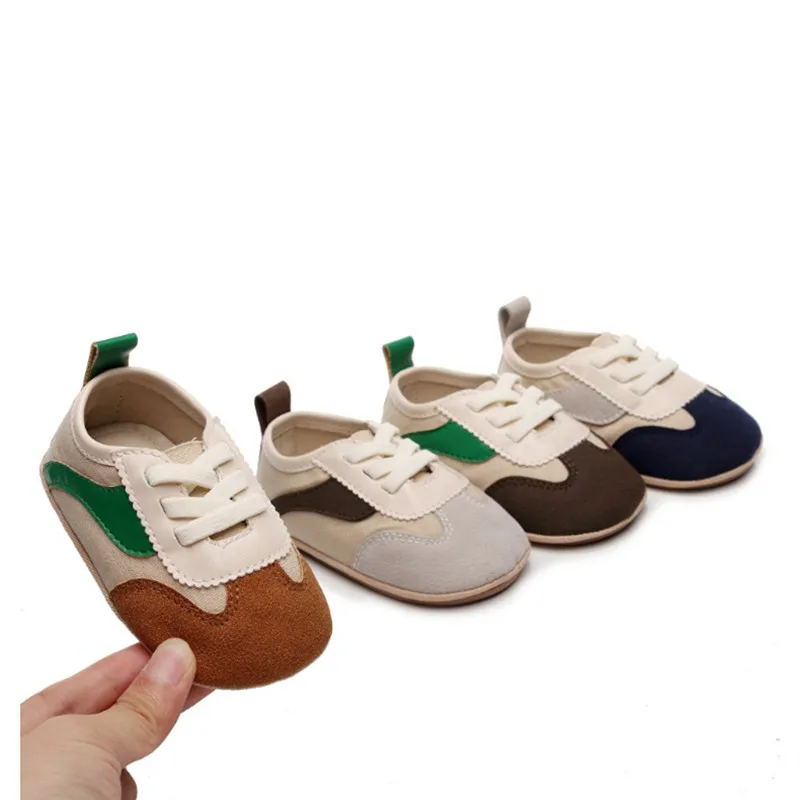 

Korean Style Baby Shoes First Steps Walkers Pitchwork Color Boys Girls Children Fashion Footwear 0-2Years Spring Autumn Kids