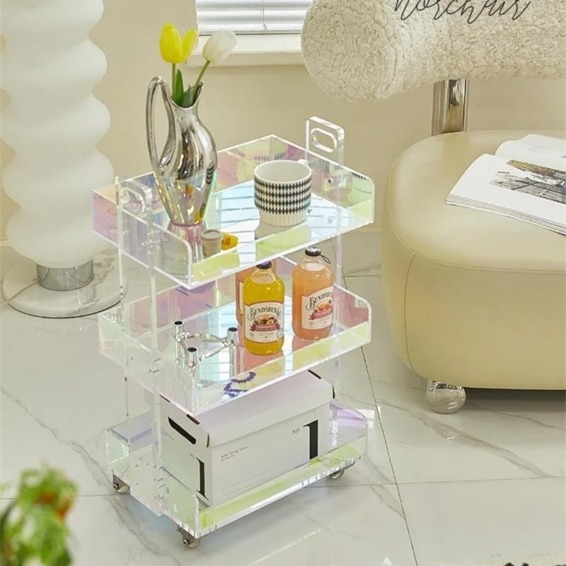 Акриловый небольшой стеллаж для хранения подвижные косметические закуски Internet