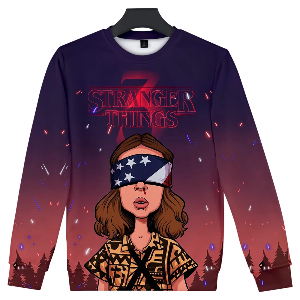 

Harajuku Cool Stranger Things Season 3 3D print Round Neck Sweatshirt Men/Women Comfortable Adult/Child Round Neck Sweatshirts