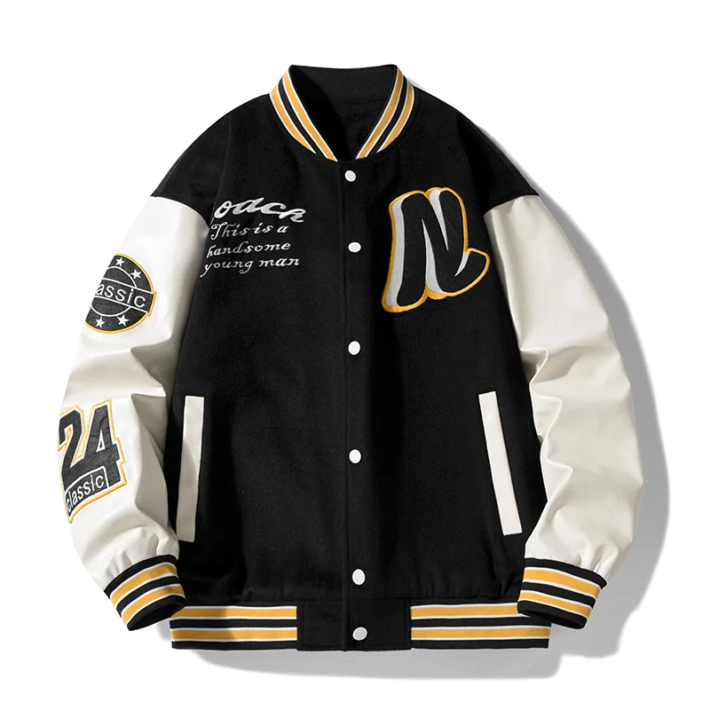 Spring Winter Parkas Men Women Warm Baseball Jacket Men Good Quality Pocket O Neck Coat Hip Pop Men's Fashion Outwear Streetwear