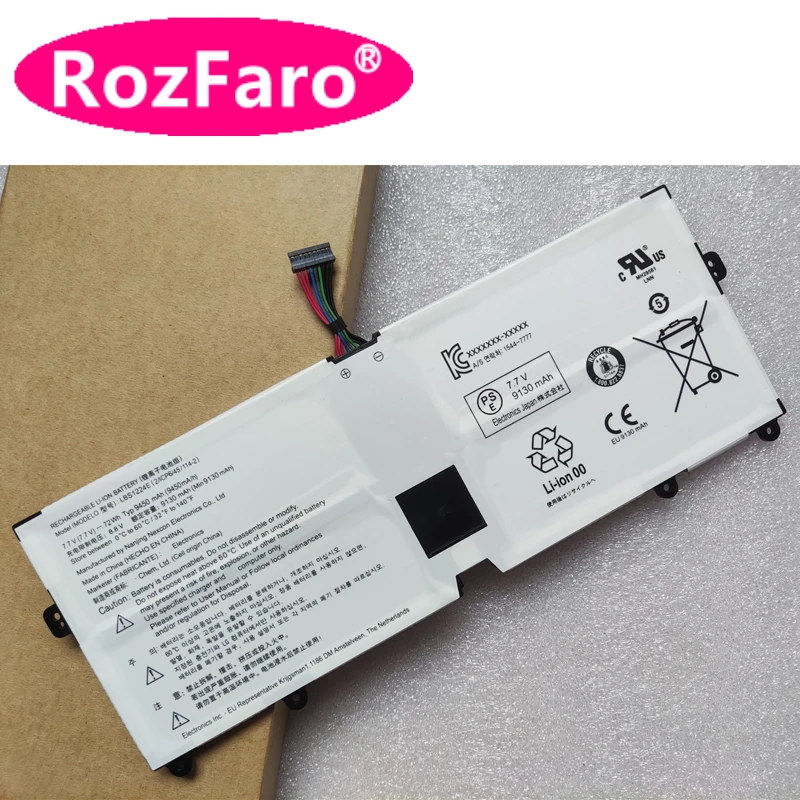 

RozFaro LBS1224E Laptop Replace Battery 7.7V 72Wh 9450mAh For LG Gram 2018 13Z980 13Z990 14Z980 14Z990 15Z980 15Z990 17Z990
