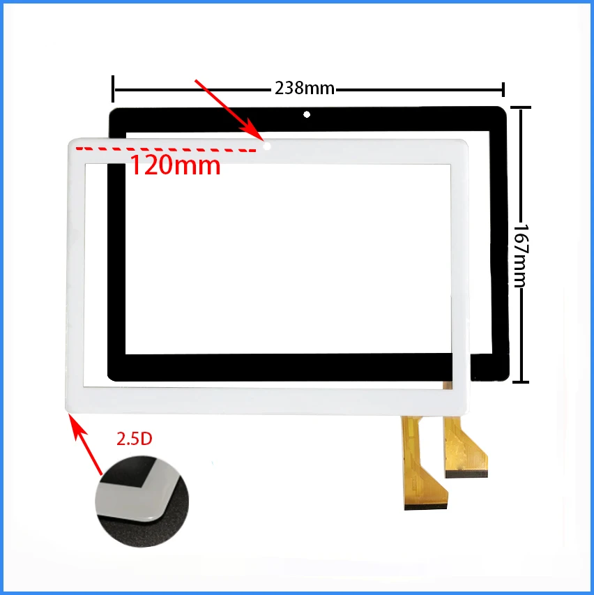 

New 10.1 Inch Phablet Touch Screen For mediatek TK-E101GC E101GC4G Capacitive Touch Screen Panel Repair And Replacement Parts