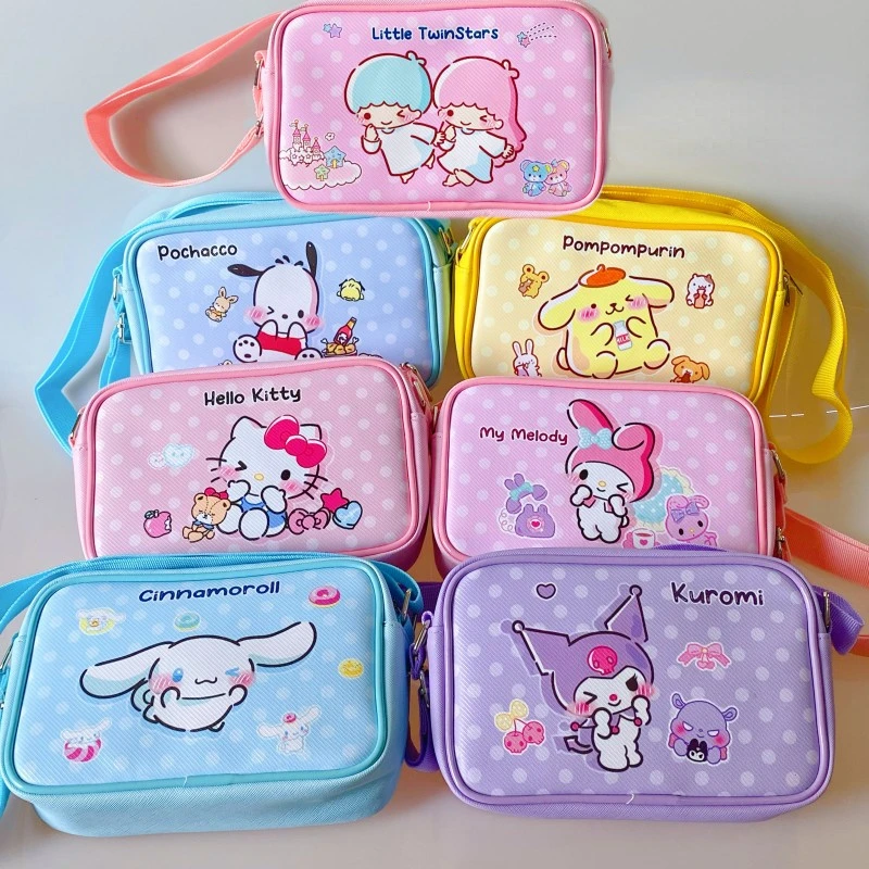 

Новинка Sanrios Kuromi Cinnamoroll My Melody Hellokittys почтовая сумка через плечо аниме милая фотография рюкзак