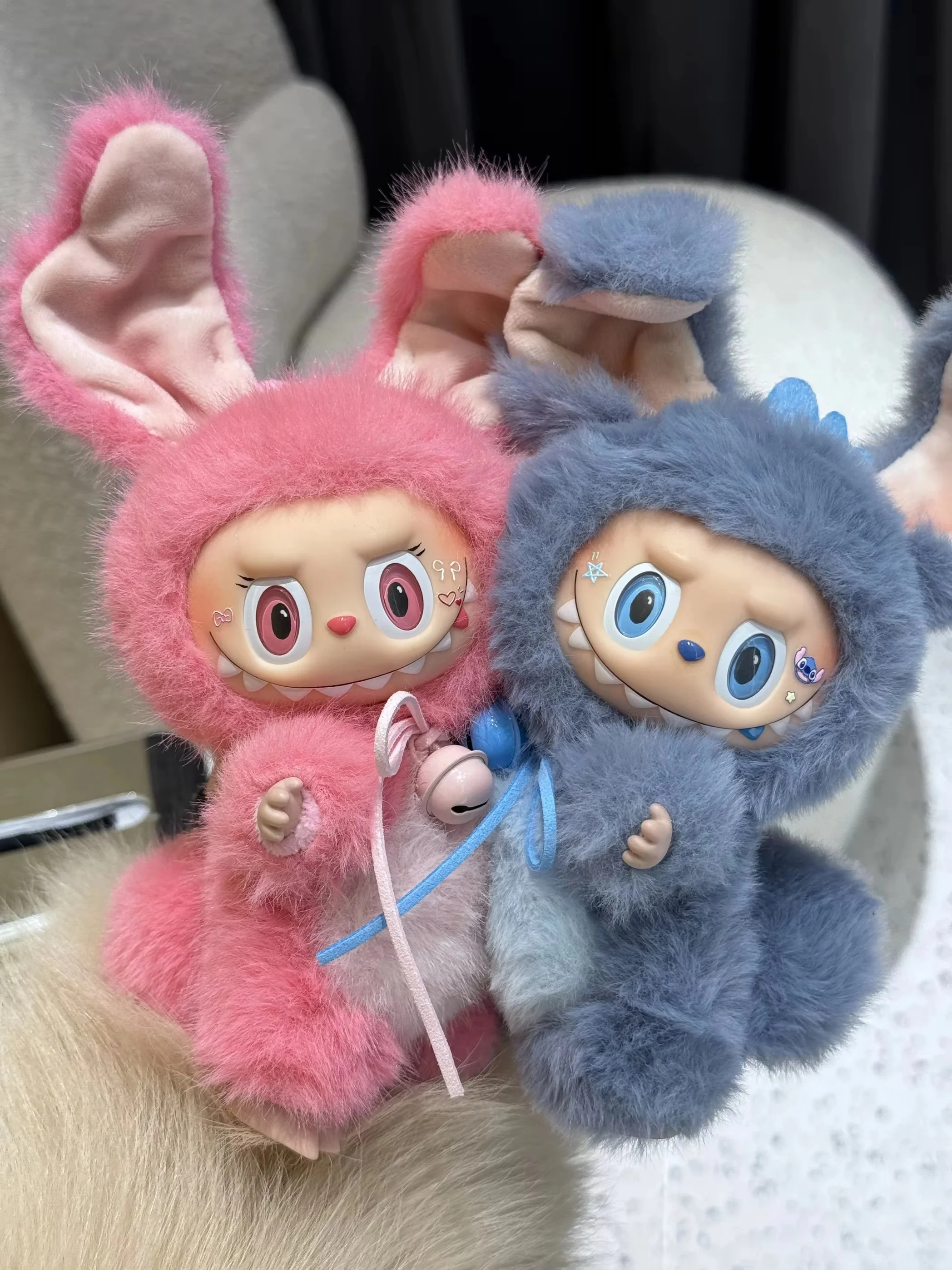 Новинка 2024 года Zimomo Labubu Stitch Angelcreative сменная кукла фигурка сделай сам виниловая