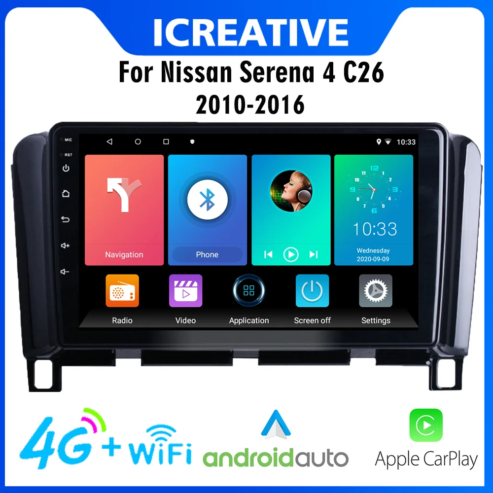 

Android Car Radio 4G Carplay 2 Din For Nissan Serena 4 C26 2010-2016 Car Multimedia GPS Navigation WIFI FM