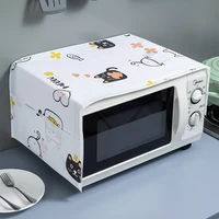 2022 waterproof microwave oven covers grease proofing storage bag double pockets dust covers microwave oven hood kitchen accesso