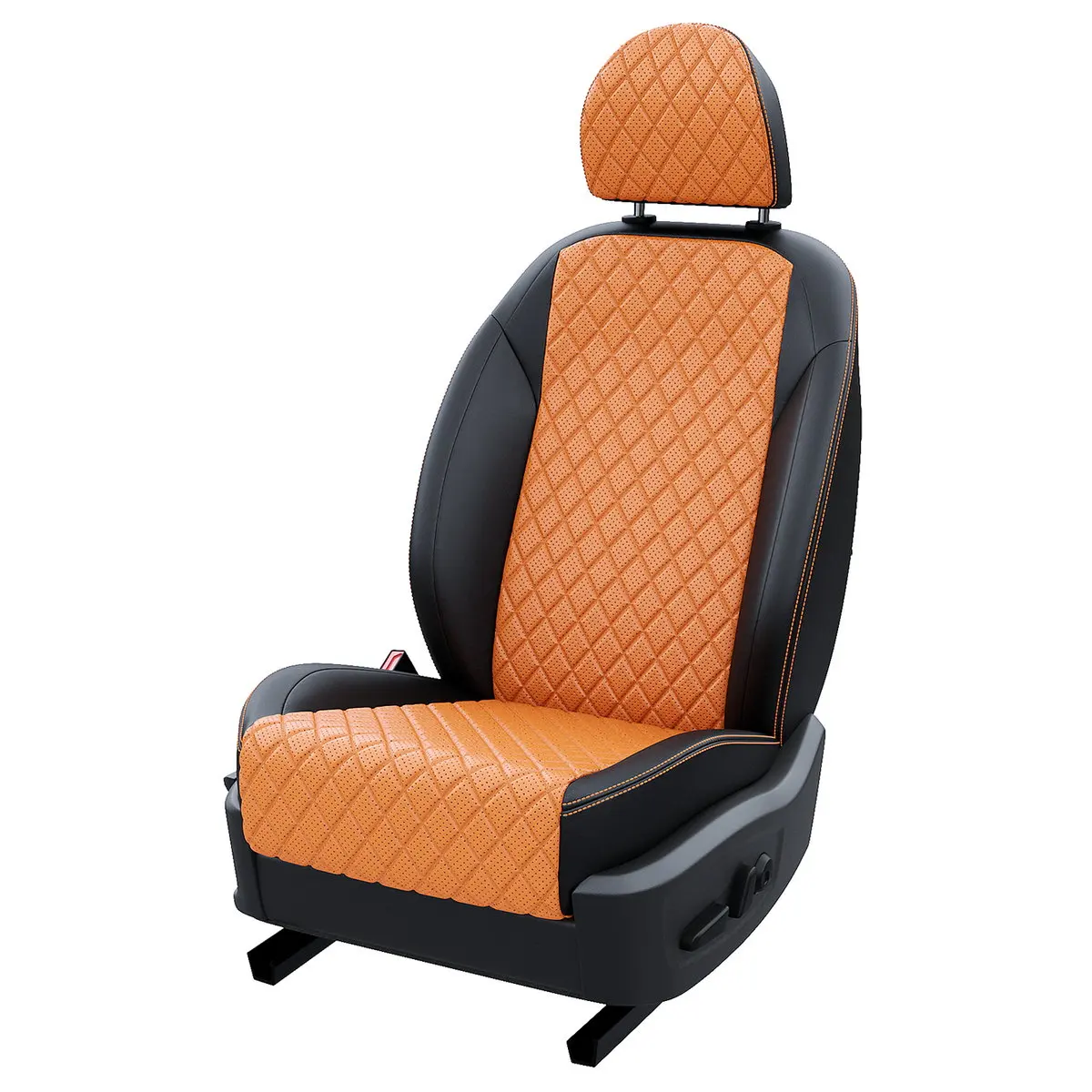 Чехлы на Шкода Рапид 2012-2020 Экокожа с ромбом