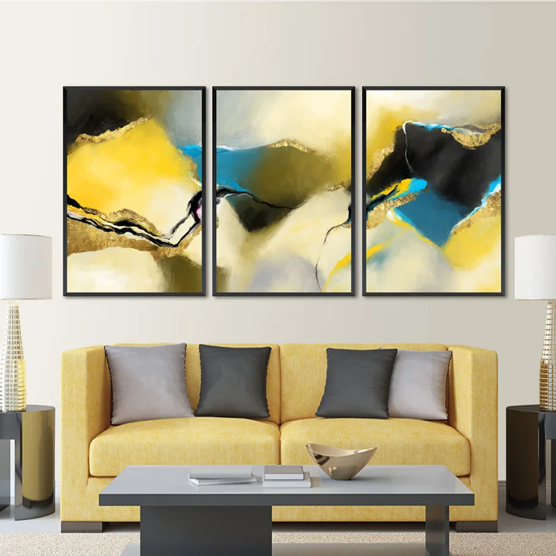 

Modern Abstract Nordic Hand-painted Watercolor Poster Printing Canvas Wall Art Picture Living Room Decoration Painting Frameless