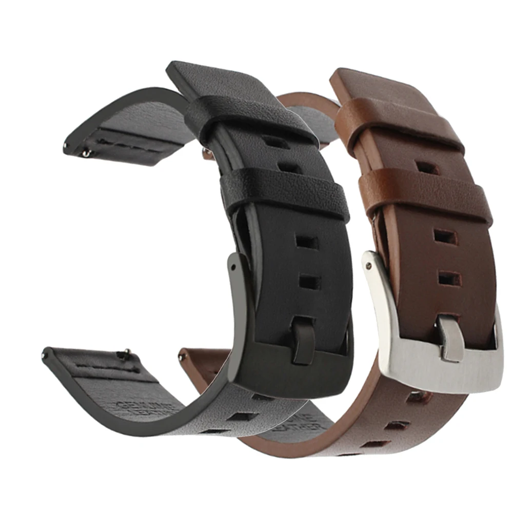 

20mm 22mm Leather Wristband For Huawei Watch Buds Strap Band Bracelet WatchStrap For Huawei Watch GT 3 GT2 Pro 46mm 42mm New