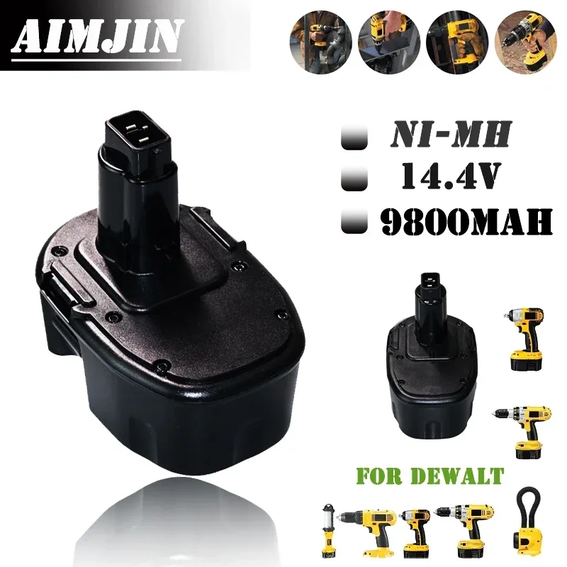 100% новый Ni-MH аккумулятор 9800 мАч 14 4 В для Dewalt DW9091 DW9094 DC9091 DE9091 DE9092 DC613ka DC614ka DC615ka DC612ka