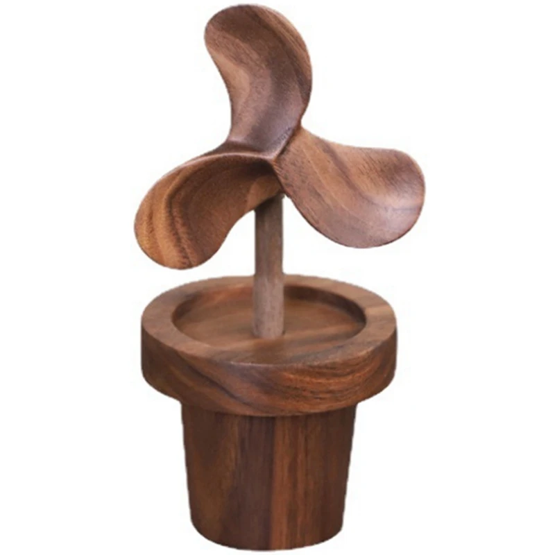 

Creative Windmill Essential Oil Diffuser Wood Wooden Diffuser Bottle Indoor Aromatherapy Essential Oil Diffuser