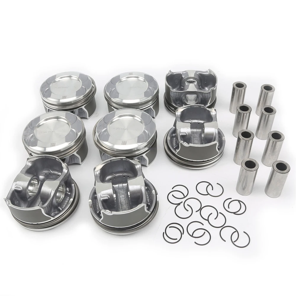 A2780302317 8Pc Pistons Rings Set Φ24mm for 11-19 Mercedes-Benz X166 W166 W221 W222 GL500 S500 M278 GLS500 E500 ML500 4.6T 4.7T