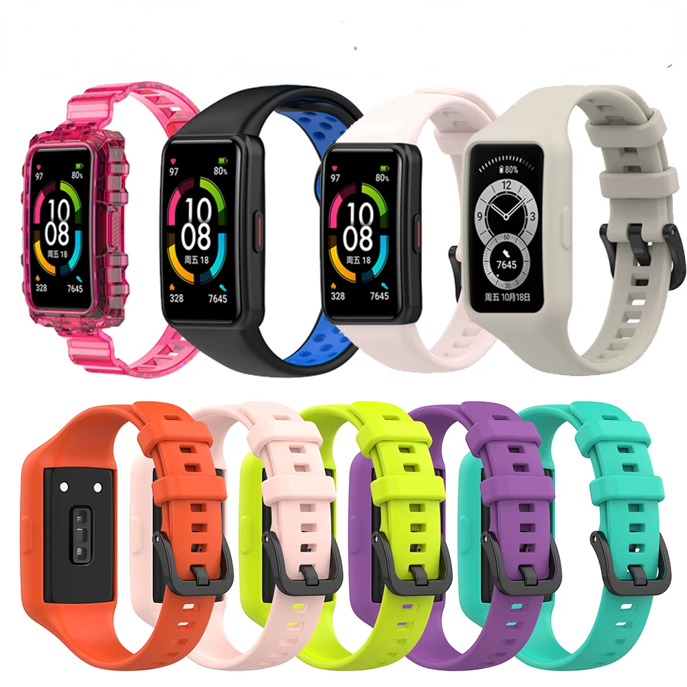 

Brand New Strap For Huawei Band 6 Smart Wristband Bracelet Watch Band Replacement Watchband For Honor Band 6 Smart Accessories
