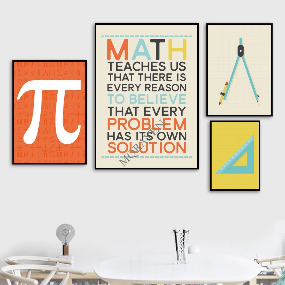 Математическая формула калькулятор настенное искусство холст раннее