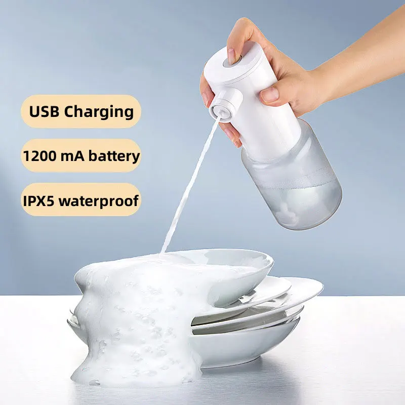 

Новинка, Электрический пенораспылитель для мыла, пенораспылитель, очищающее средство для лица, дезинфицирующее средство для рук, пенообразователь, емкость 400 мл, вкладыш