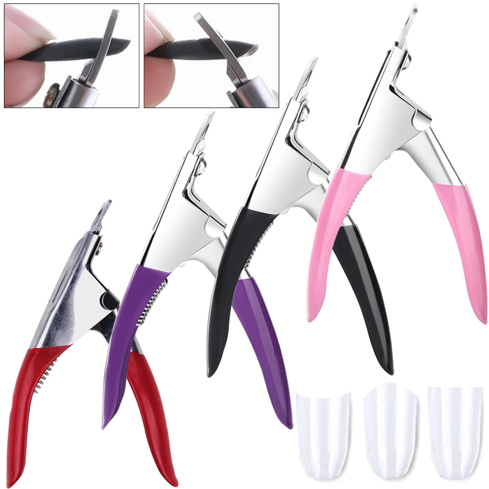 

Professional Nail Cutter Special Type U word False Acrylic Tips Edge Manicure Cutters Stainless Steel Nail Clipper Pedicure Tool