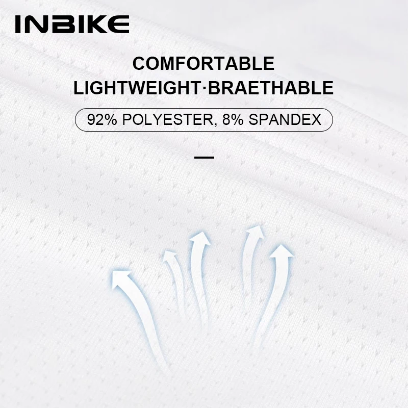 Футболка INBIKE мужская с длинным рукавом Джерси для велоспорта дышащая на молнии