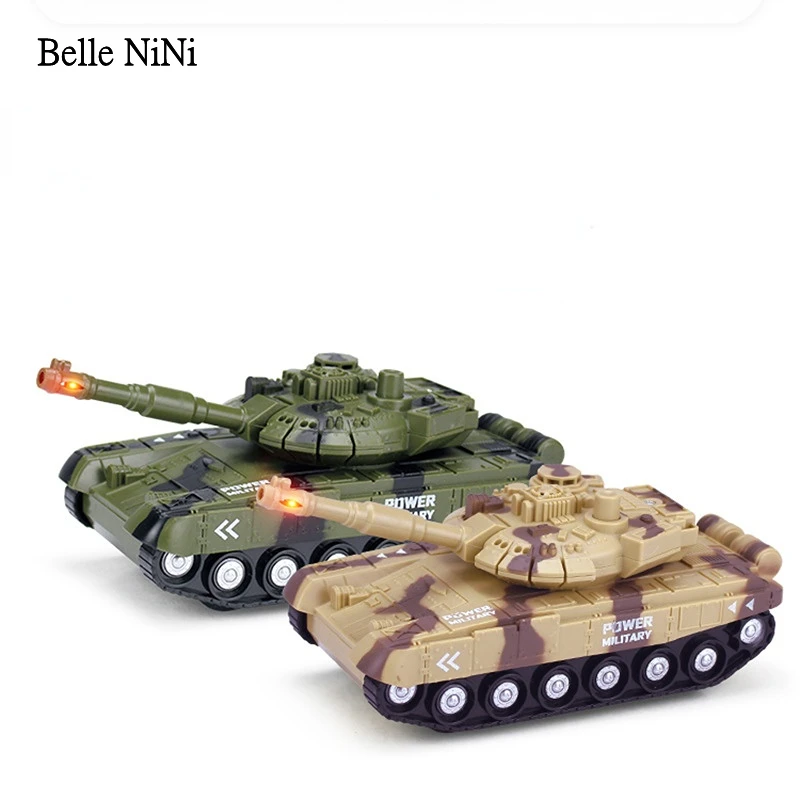 

Boys and Children 3-6 Years Old Puzzle Simulation Inertial Pull Back Military Cool Sound and Light Tank Simulation Toy Model Car