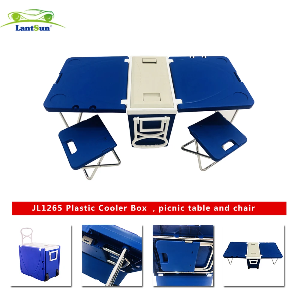 Пластиковая коробка-холодильник стол для пикника и стул JL1265 ABS Jeep JL Wrangler 2018+ JK07-17