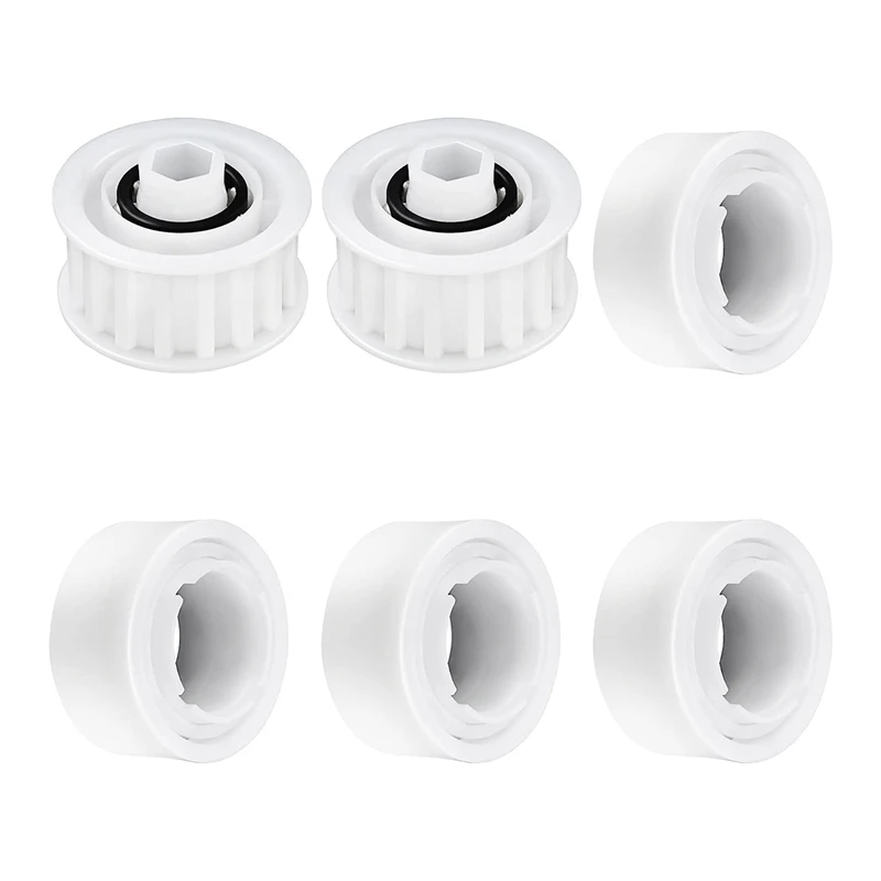 

4 PCS Guide Wheels With 2 Pully Gears Part Numbe 3884997-R6 White For Dolphin Nautilus CC Plus Premier Pool Cleaner Accessories