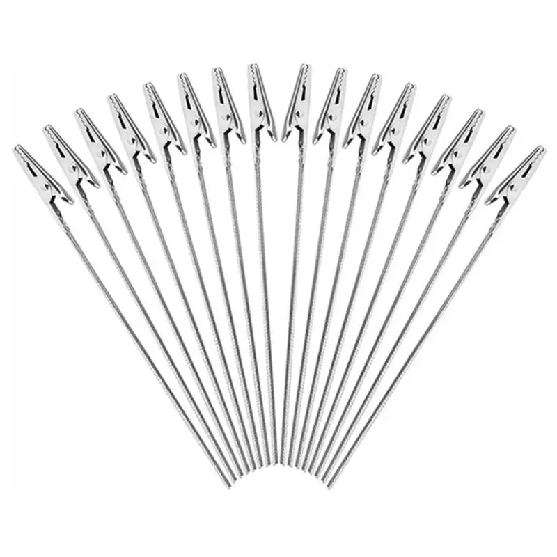 

Металлические Держатели для фотографий, длинные зажимы типа «крокодил» из нержавеющей стали, зажимы типа «крокодил» для поделок «сделай са...