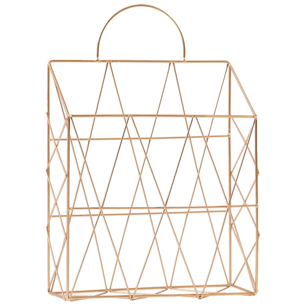 

Настольная корзина для хранения газет, держатель для всякой всячины, настенное крепление, металлический кронштейн