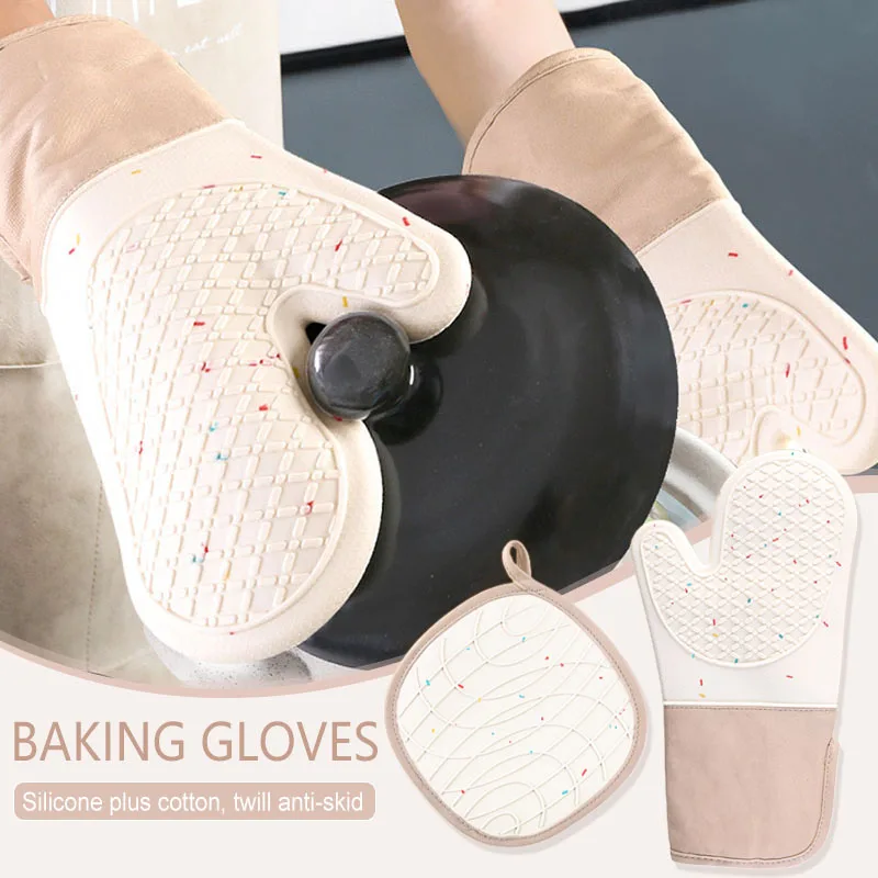 

Silicone Insulation Gloves Durable And Heat Resistant For Cooking SASI