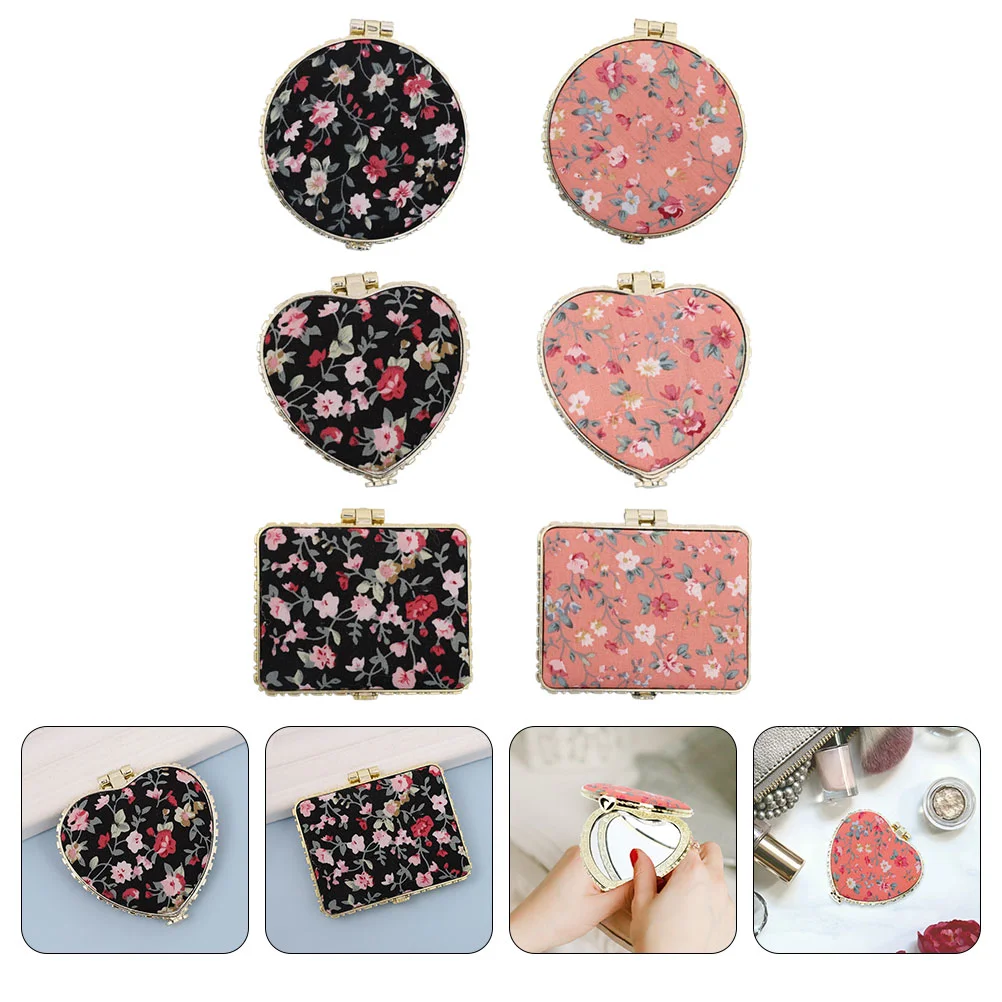 

Mirror Travel Makeup Compact Handbag Size Personal Vanity Foldingpurse Sidedtwo Handheld Pocket Portablemirrors