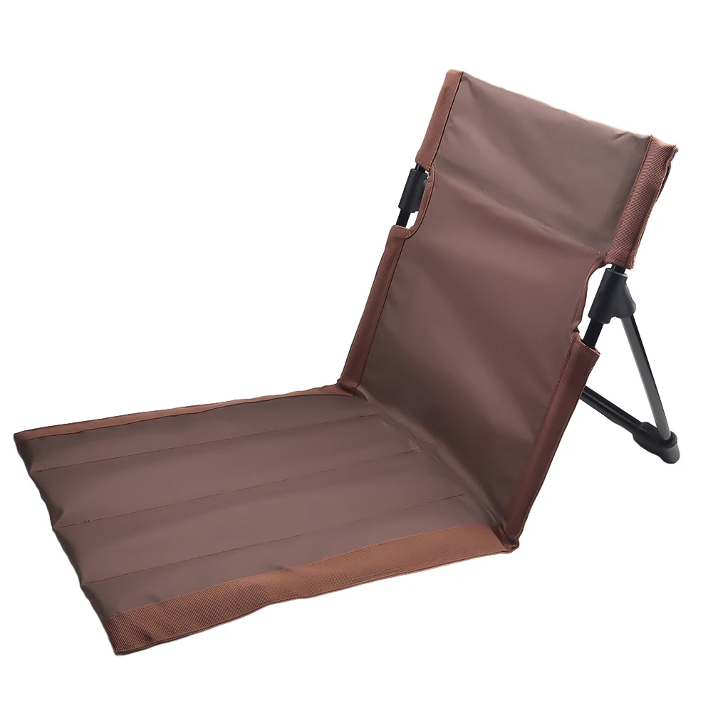 

Folding Back Chair Folding Camping Backrest Cushion Chair with Support Frame Easy to Carry and Install for Picnic and Beach