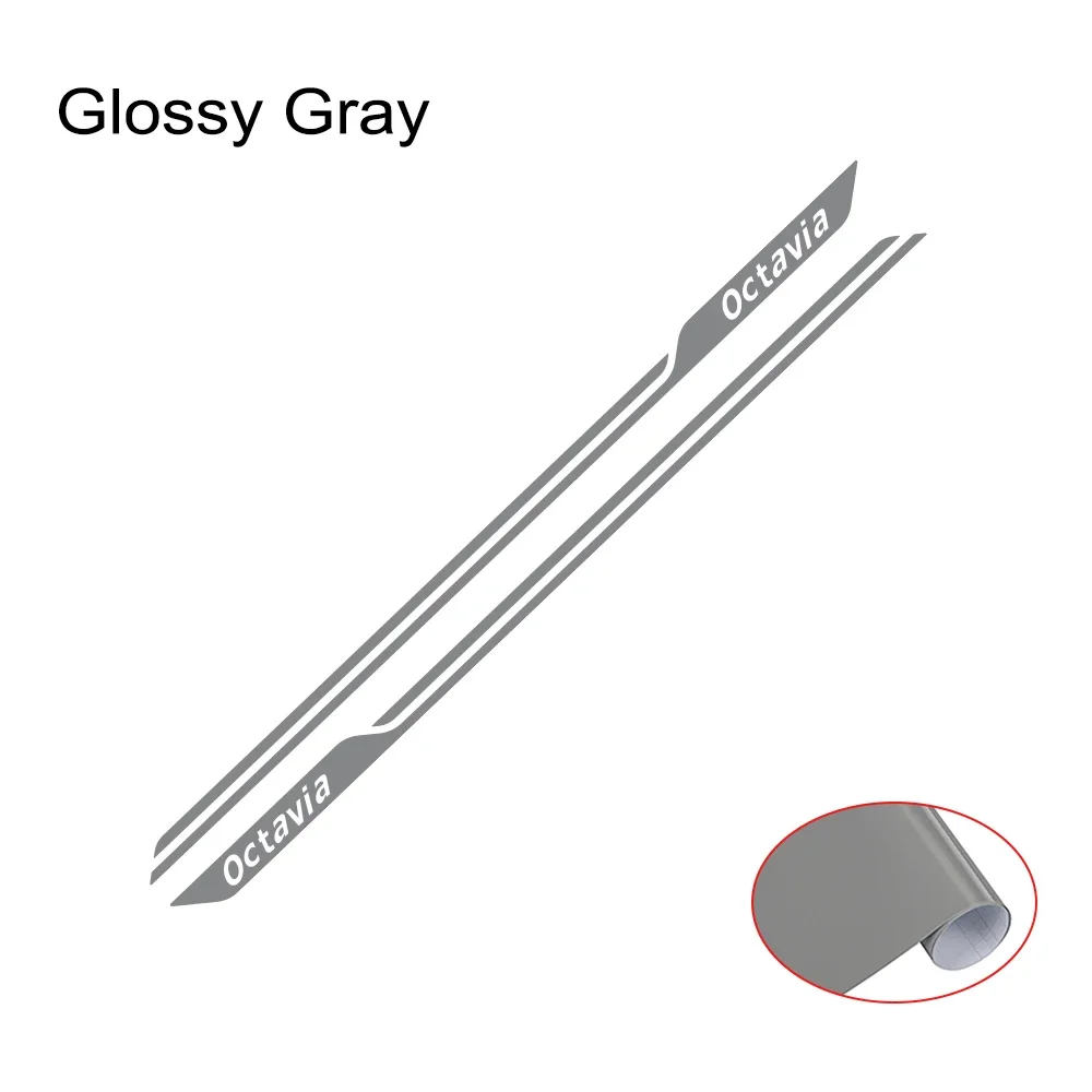 

Автомобильная наклейка на дверь, боковая наклейка, аксессуары для автотюнинга для Skoda Octavia A5 A7 2 3 Combi VRS MK2 MK3 MK4 A8 A4 Tour RS