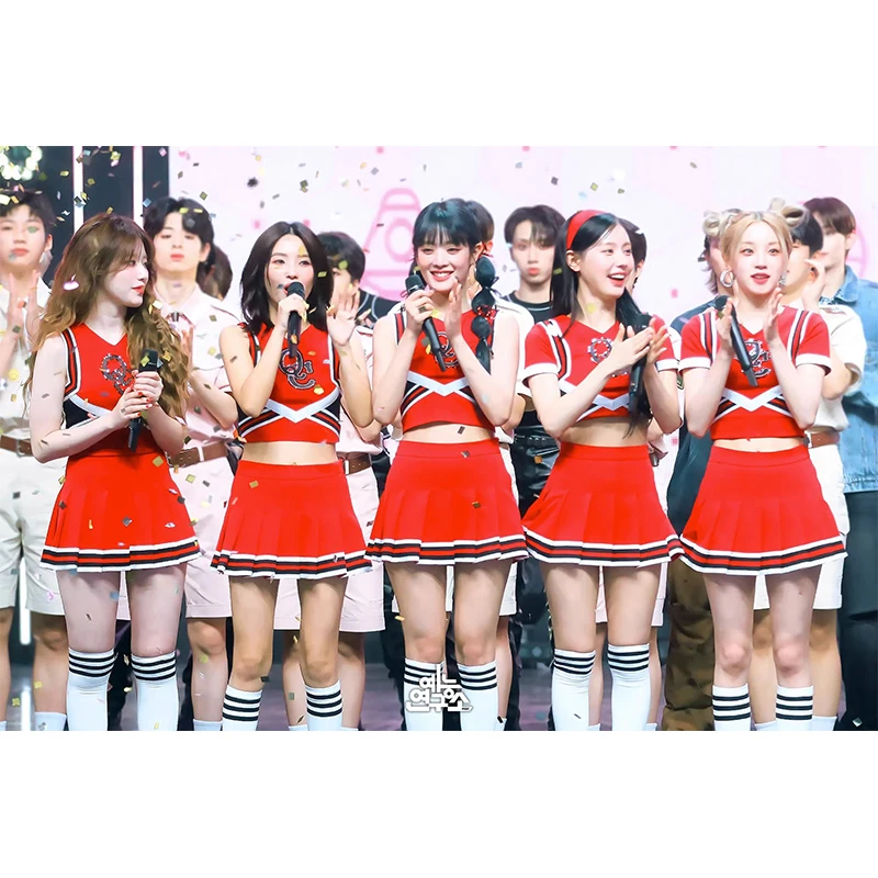 2023 Женская одежда для джазовых танцев женский костюм выступлений красный Kpop Y2K