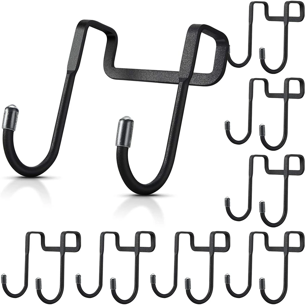 

8 Pieces Cabinet Double S Shaped Cabinet Drawer Hanger Durable Metal Heavy Duty Hooks for Kitchen Closet Etc.