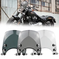 motorccle adjustable compact sport wind deflector windshield 39 41mm clamps for harley sportster 04 xl883 xl1200 iron moto b