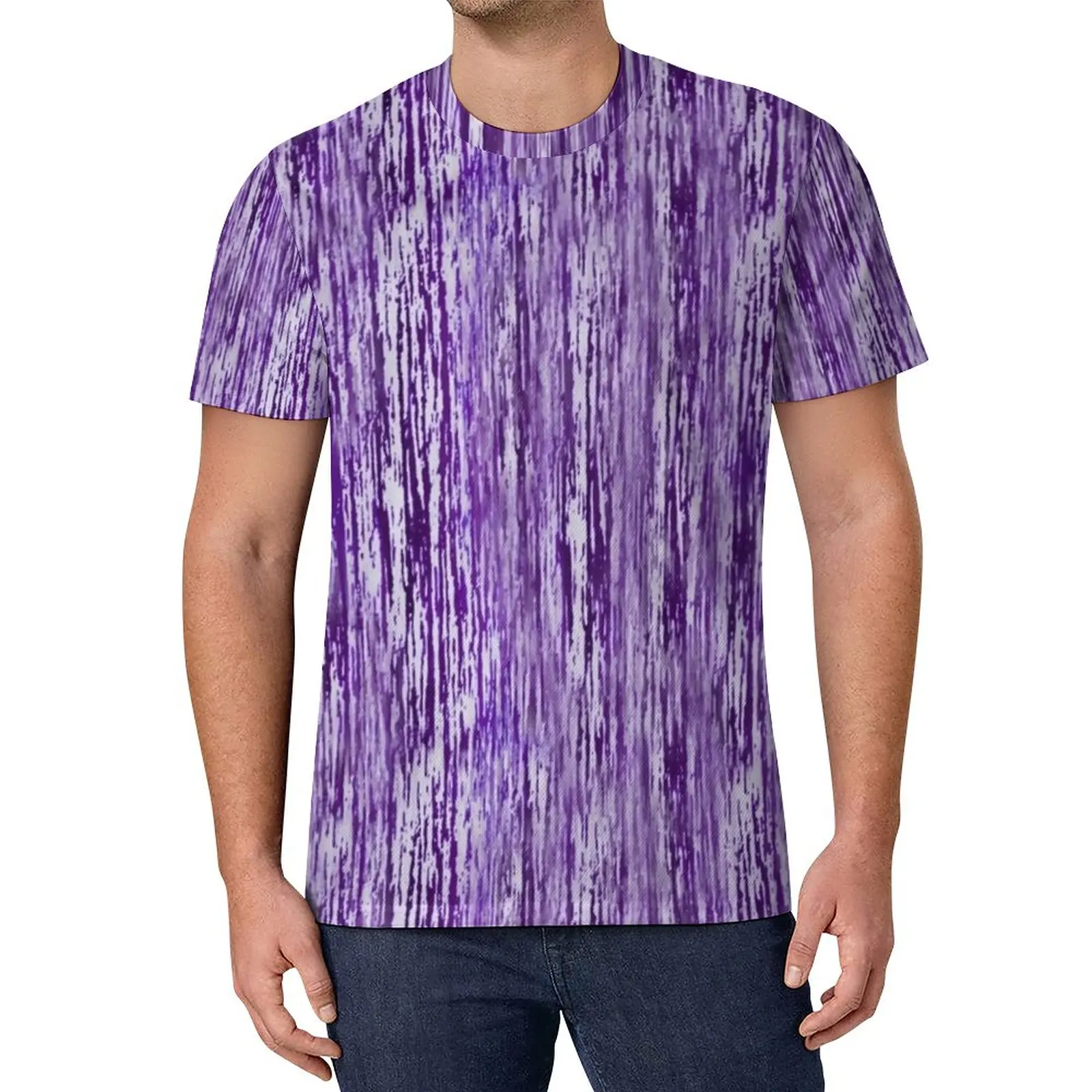 

Футболка с принтом Tie Dye для пар, фиолетовая футболка в уличном стиле с хиппи принтом, летняя крутая футболка, графическая одежда