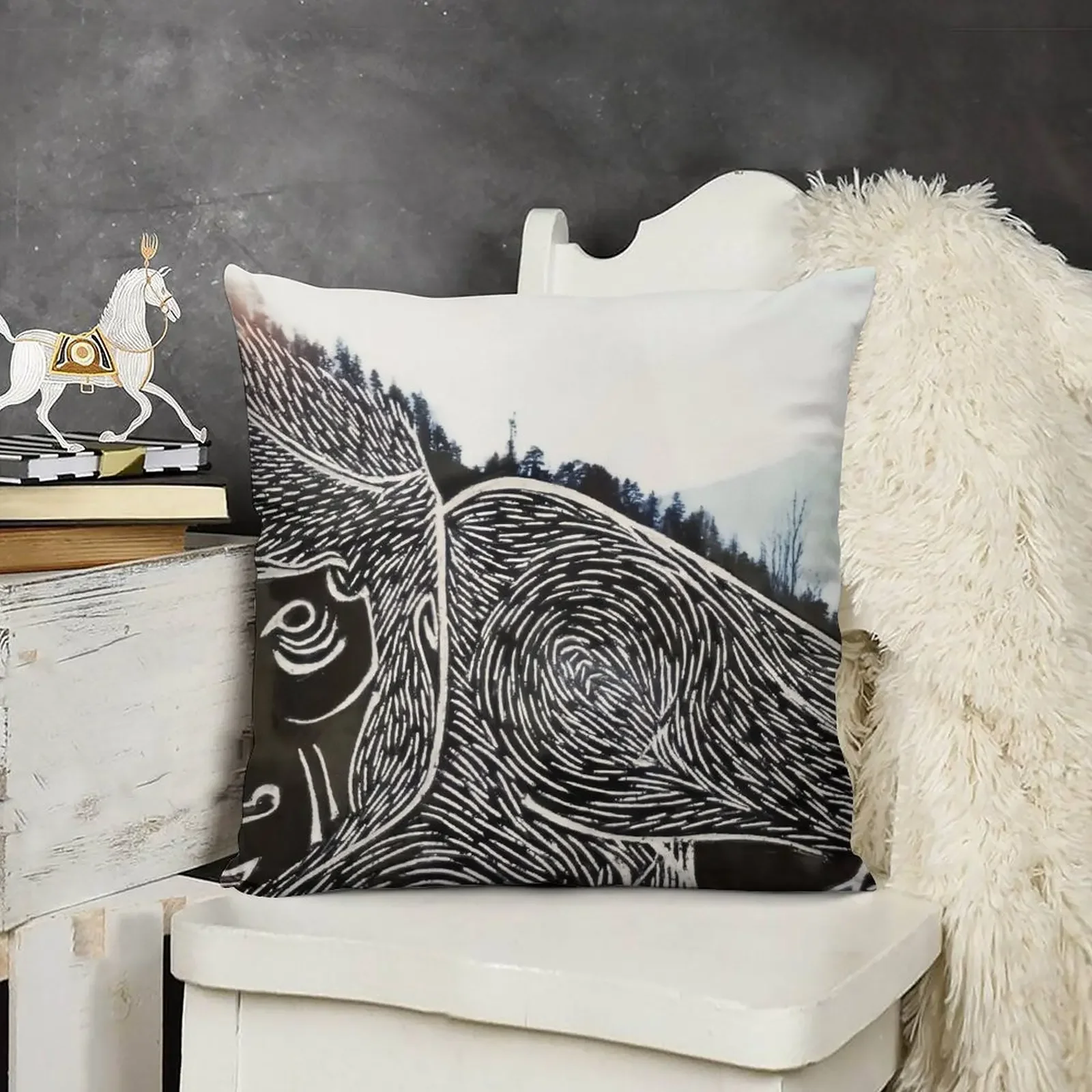 MONKEY: RESILIENCE Декоративная подушка в стиле аниме роскошная наволочка