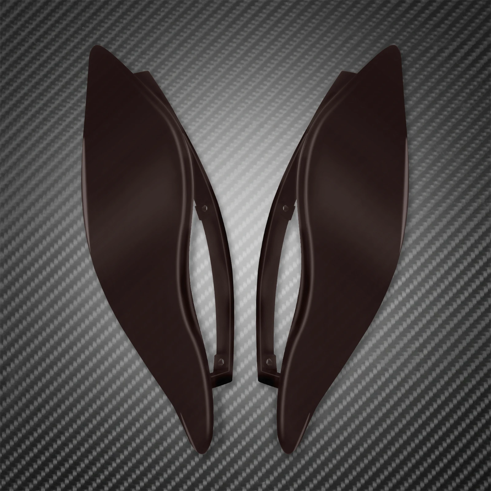 Мотоцикл черный/Дым Регулируемый Лобовое стекло боковое крыло лобовое дефлектор